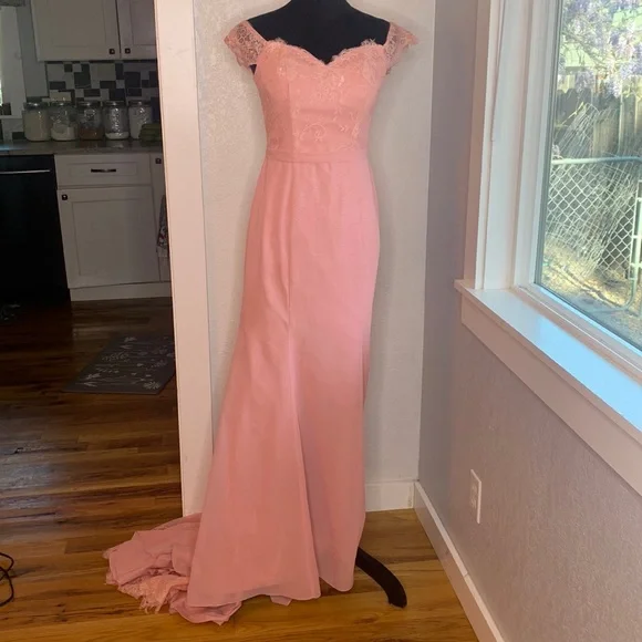 pictures of blue bridesmaid dresses V Neck Sky Lace Prom Long, Blue Long Lace Dres – jbydress Perfect For Prom Jovani 52454 Sweetheart Strapless prom dress short Size:6T kids